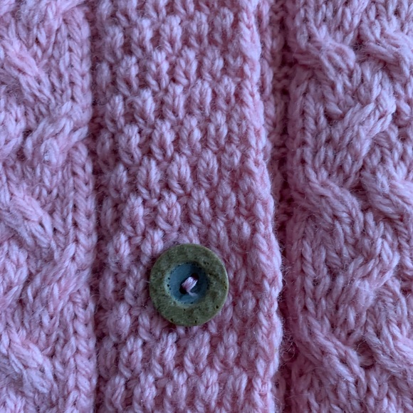 Connemara Knit Wear Pink Wool Sweater - Picture 4 of 6